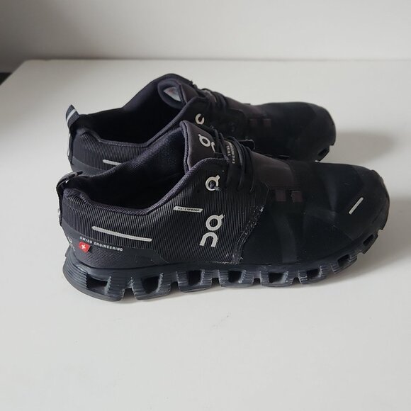 *SOLD* ON RUNNING | Cloud 5 Textile Synthetic Black Trainers sneakers sz 6.5 - Picture 4 of 6